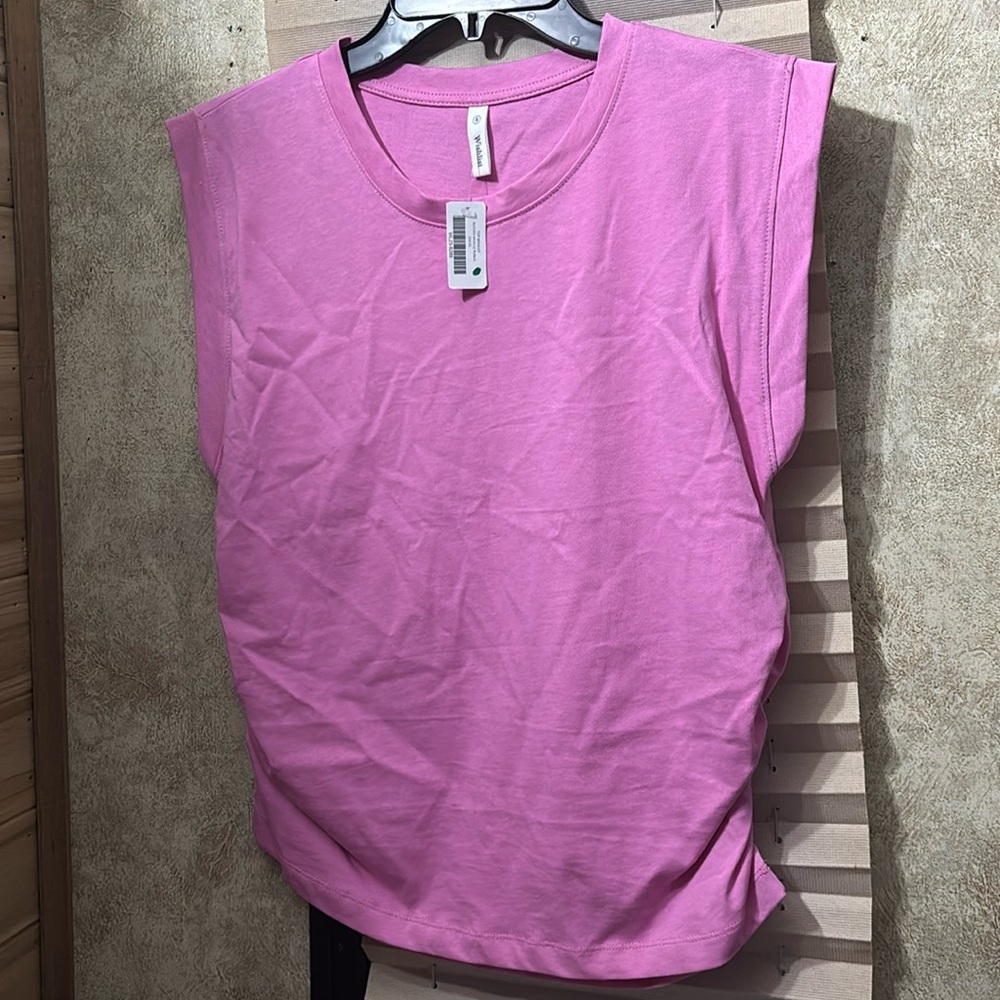 Wishlist Pink Sleeveless Top with Rouched Sides